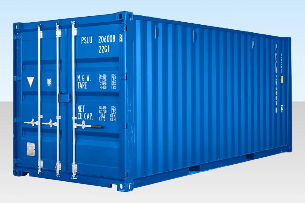 20Ft Shipping Container (One Trip) – Blue